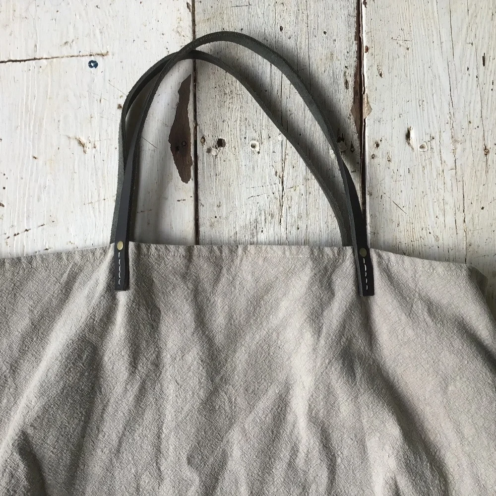 NEW Anthropologie HEMP BAG reversible TOTE $128 - Picture 4 of 4